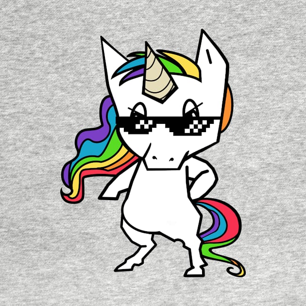 thug Unicorn by Zefkiel